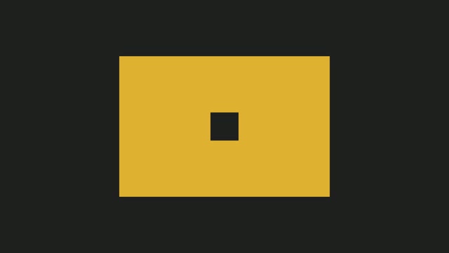 Shot 2: a yellow graphic insert on a dark background